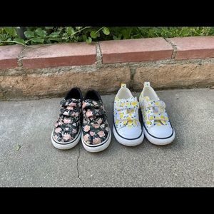 Little girls VANS & Converse Shoes Size 9